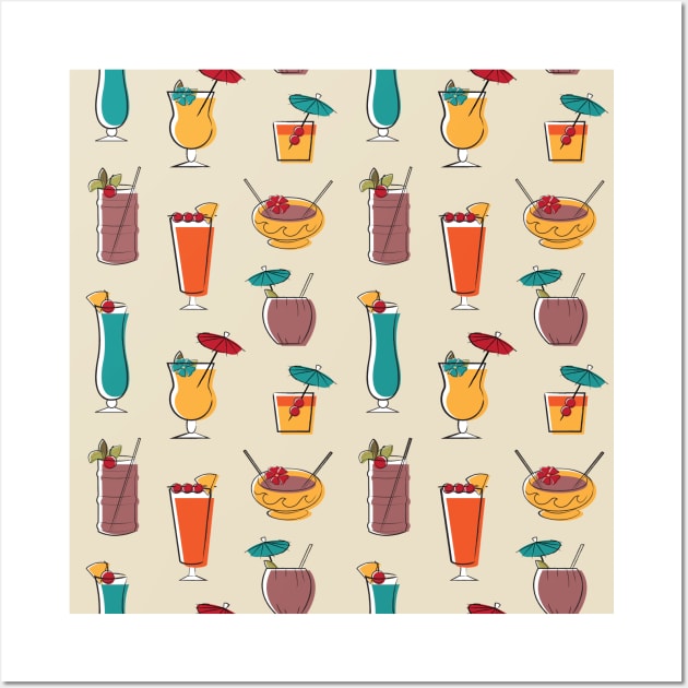 Cocktail Time Wall Art by Lunamis